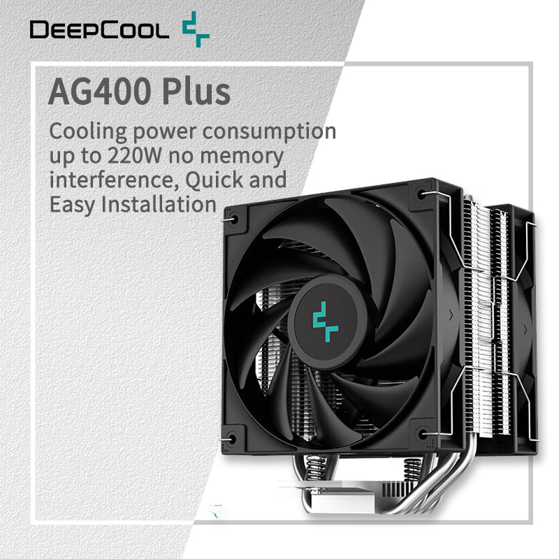 DEEPCOOL AG400 4 Heat pipes Du - Cpu Heatsink ulasan dan harga