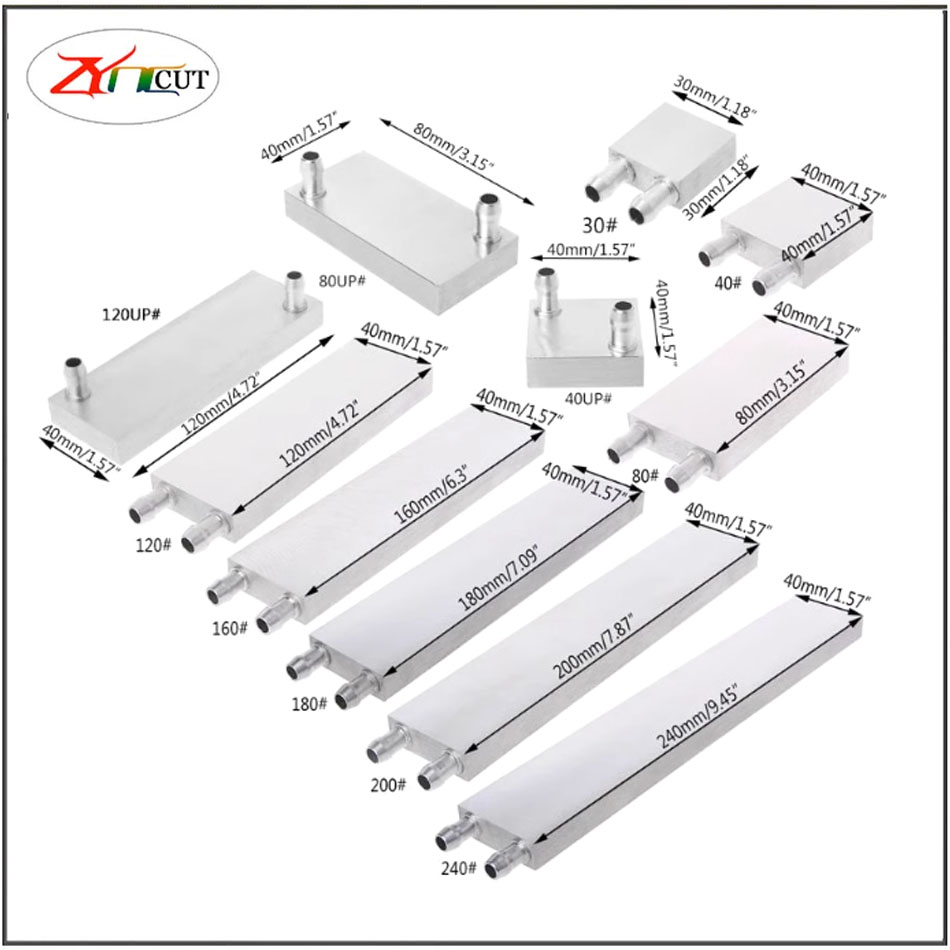 40 80mm CPU Aluminum water-coo - Cpu Heatsink ulasan dan harga