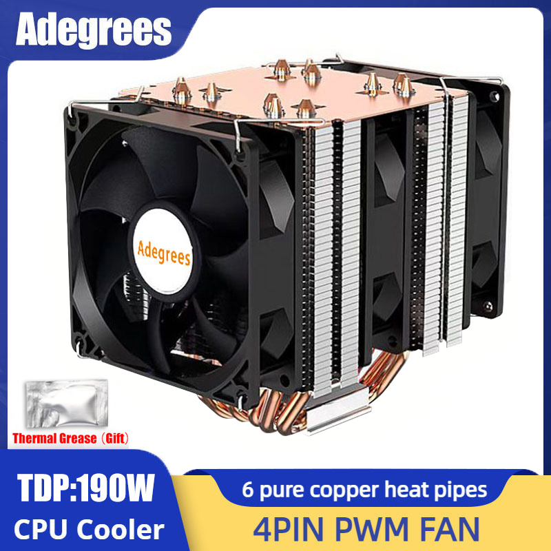 6 Heat Pipe CPU Cooler 4Pin PW - Cpu Heatsink ulasan dan harga