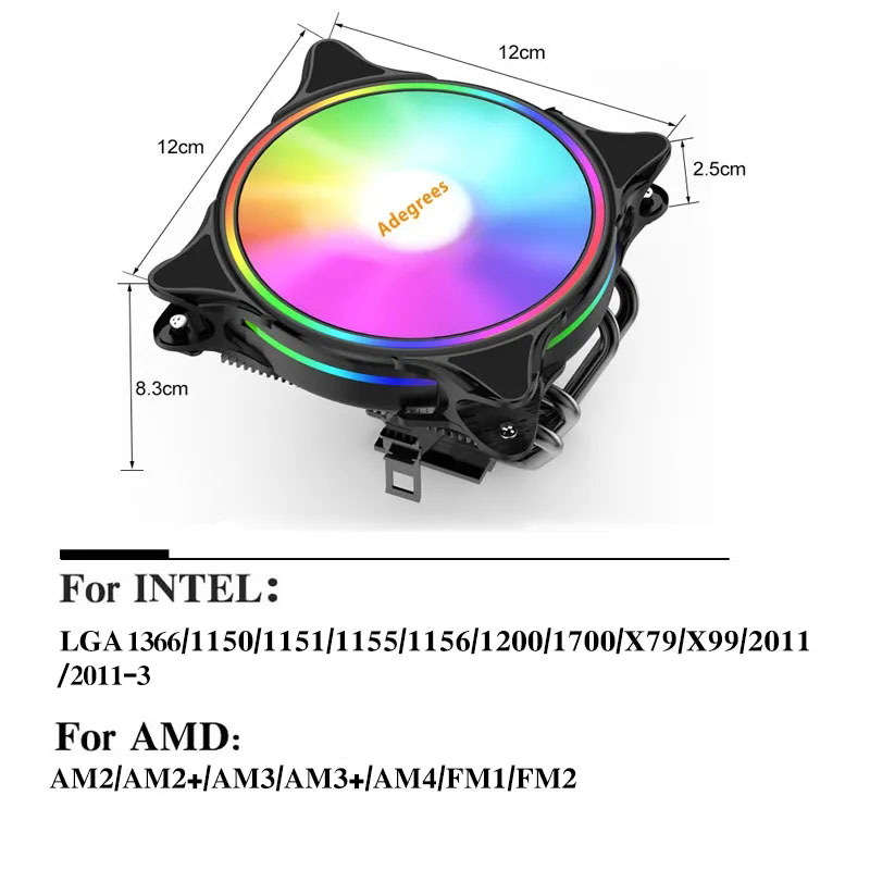 X99 CPU Air Cooler 3Pin/4Pin A - Cpu Heatsink ulasan dan harga