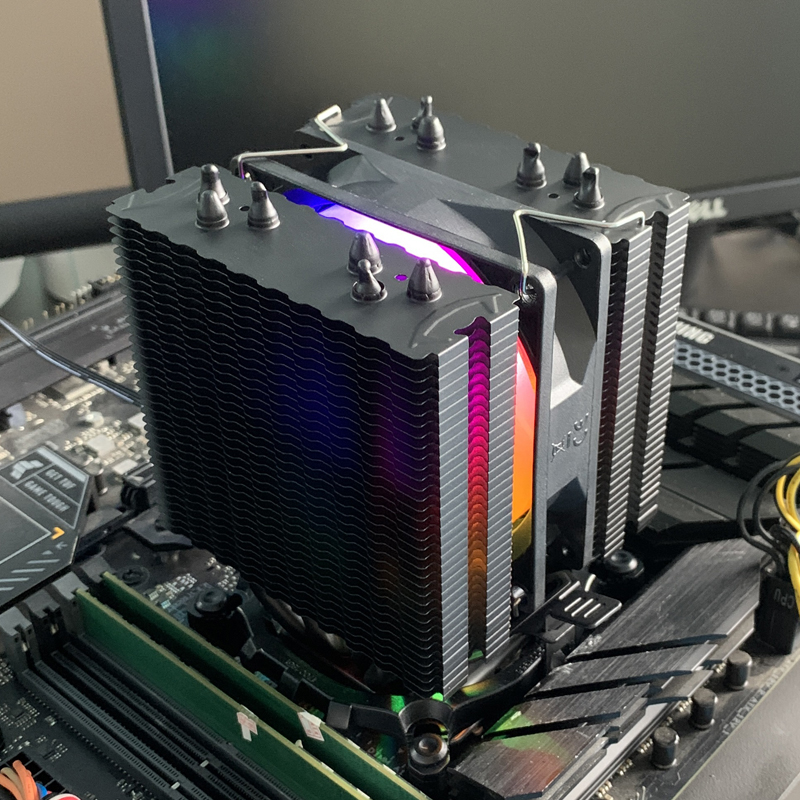 6 Heat Pipes CPU Air Cooler 4  - Cpu Heatsink ulasan dan harga