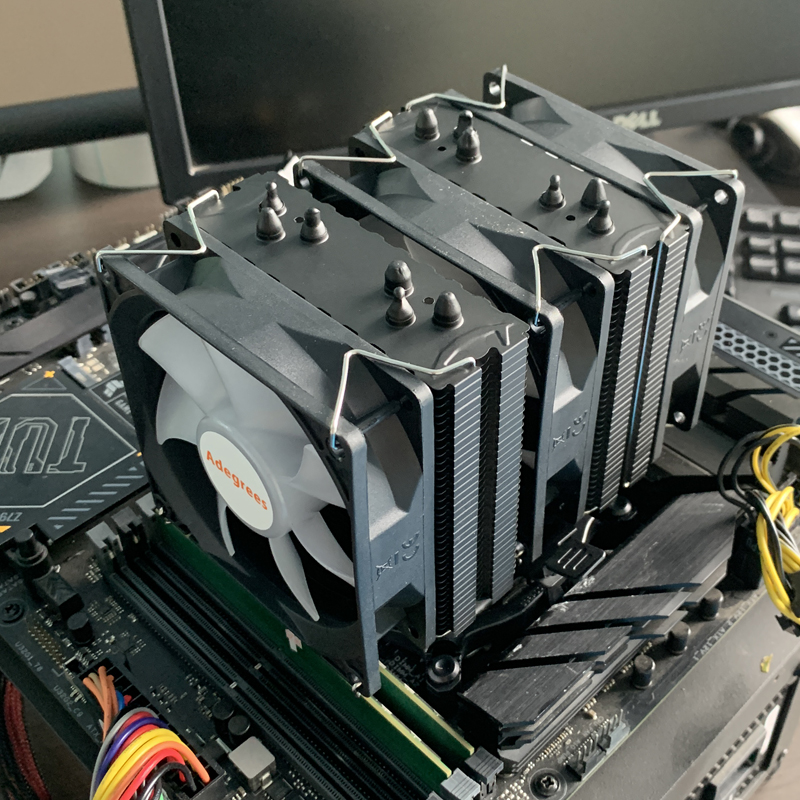 RGB CPU Cooler AM4 6 Heat Pipe - Cpu Heatsink ulasan dan harga